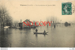 (DREY) 91 VIGNEUX. Les Inondations De 1910 Et Café De La Belle Etoile - Vigneux Sur Seine