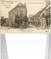 WW 63 COMBRONDE. La Grande Rue Et Jardin De La Poste 1928 Hôtel Des Voyageurs Et Succursale 42 De L'Union - Combronde