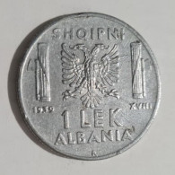 ALBANIA  OCCUPAZIONE  ITALIANA   LEK 1 1939 Magnetica - Albanie