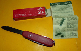 LE VERITABLE COUTEAU SUISSE VICTORINOX , ORIGINAL " SCHWEIZER OFFIZIERSMESSER , ORIGINAL SWISS ARMY KNIFE  , FABRICATIO - Armes Blanches