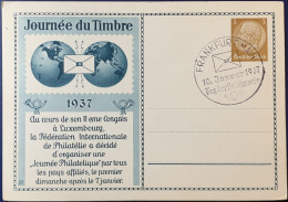 Privatganzsache Postkarte "Tag Der Briefmarke", 1937 - Privat-Ganzsachen