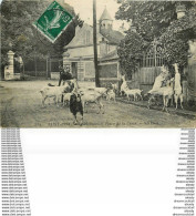95 SAINT-PRIX. Chevrière Avec Ses Chèvres Place De La Croix 1910 - Saint-Prix