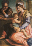 CARTOLINA  ROMA,LAZIO-ANDREA DEL SARTO (1486-1531)-SACRA FAMIGLIA-GALLERIA NAZIONALE-CULTURA,BELLA ITALIA,NON VIAGGIATA - Exposiciones