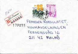 Sweden Registered Cover Helsingborg 9-5-1987 - Lettres & Documents