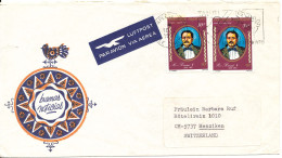 French Polynesia Cover Sent Air Mail To Switzerland 10-2-1977 - Lettres & Documents