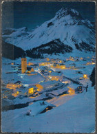 Postcard Circa 1960 Austria Lech Am Arlberg At Night In Winter [ILT2070] - Lech