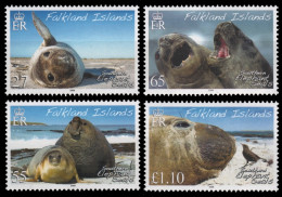 Falkland 2008 - Mi-Nr. 1024-1027 ** - MNH - See-Elefant / Sea Elephant - Islas Malvinas