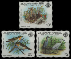 Äußere Seychellen 1985 - Mi-Nr. 96-98 ** - MNH - Vögel / Birds - Seychelles (1976-...)