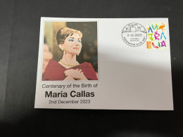 2-12-2023 (1 W 8) Centenary Of The Birth Of Maria Callas (2-12-1923 / 2-12-2023) - Zangers