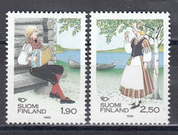Finland 1989 - NORDEN: Folk Costumes, Mi-Nr. 1084/85, MNH** - Unused Stamps