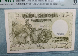 Belgique ▪︎ P106▪︎ 50 Francs Anto Carte 1947▪︎ PMG 64 - Autres & Non Classés