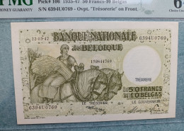 Belgique ▪︎ P106▪︎ 50 Francs Anto Carte 1947▪︎ PMG 64 - Other & Unclassified