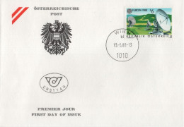 Austria Osterreich 1988 FDC Europa CEPT, Canceled In Wien - FDC