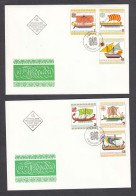 Bulgaria 1975 - Historic Ships, Mi-Nr. 2450/55, FDC - FDC