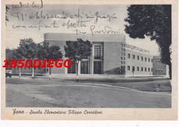 FANO - SCUOLA ELEMENTARE FILIPPO CORRIDONI F/GRANDE VIAGGIATA 1941 - Fano