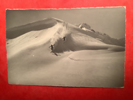 Italie Carte Photo Descente De Ski Dans La Poudreuse Le Gioie Deffo Sei - Altri & Non Classificati