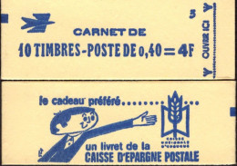 CARNET 1536B-C 1 Marianne De Cheffer "CAISSE D'EPARGNE POSTALE" Conf. 7 Fermé. SUPERBE à Saisir. - Modern : 1959-...