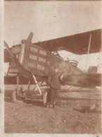 Aviation - Photo Ancienne - Avion Biplan Militaire De Guerre Et Pilote - Militaria Ww1 - 1914-1918: 1ste Wereldoorlog