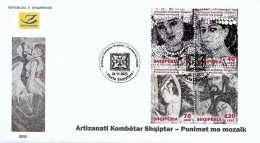 Albania Stamps 2022. Mosaic Works. FDC Set MNH - Albania
