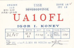 AK 183554 QSL - USSR - Radio Amateur