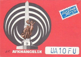 AK 183556 QSL - USSR - Arkhangelsk - Radio Amateur