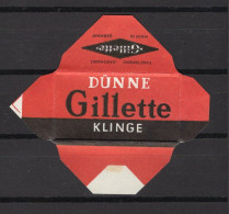 RAZOR BLADE WRAPPER,POUCH,DUNNE GILLETTE - Lames De Rasoir