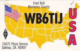 AK 183573 QSL - USA - California - Salinas - Radio Amateur