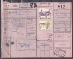 Vrachtbrief Met Stempel CHENEE N°5 - Dokumente & Fragmente