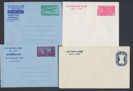 India 1954 Stamp Centenary 4x Postal Stationery Unused / RM07 - Enveloppes