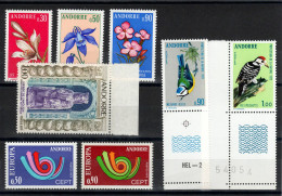 Andorre - Année Complète 1973 N** MNH Luxe - YV 226 à 233 , 8 Timbres , Cote 51,50 Euros - Ganze Jahrgänge