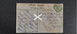CURRAGH CAMP POSTMARK ON POSTCARD 1910 MILITARY CAMP IRELAND ON NEW YEAR POSTCARD - Unclassified