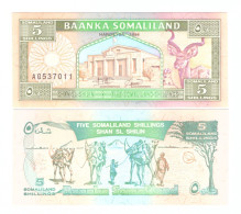 SOMALILAND 5 SHILLINGS 1994 P-1 UNC - Somalie