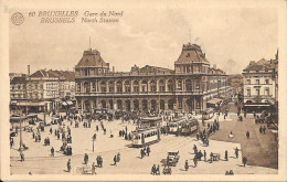 Bruxelles La Gare Du Nord   - Envoyé - Chemins De Fer, Gares