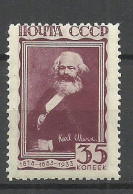 RUSSLAND RUSSIA 1933 Michel 426 * Karl Marx - Neufs