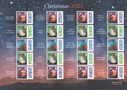 GB 2023 Christmas Smilers/Collector Sheet Cat Ref: GS-160/LS-158 - Timbres Personnalisés