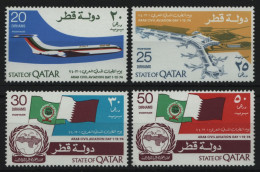 Qatar 1974 - Mi-Nr. 618-621 ** - MNH - Luftfahrt / Aviation - Qatar