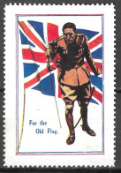 1914- 1918 EPOQUE DELANDRE VIGNETTE WW1 GREAT BRITAIN GB ERINNOFILO PROPAGANDA FOR THE OLD FLAG - Vignettes Militaires
