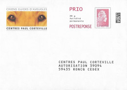 MARIANNE YZEULT CATELIN PAP CHIENS GUIDES D AVEUGLES CENTRE PAUL CORTEVILLE RONCQ NORD -  RARE NUMERO 231803 - Prêts-à-poster: Réponse /Marianne L'Engagée