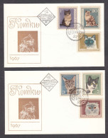 Bulgaria 1967 - Cats, Mi-Nr. 1717/22, FDC - FDC