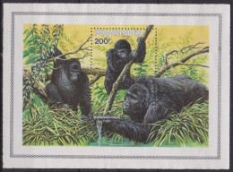 1985-Rwanda-Gorilla, One Souvenir Sheet With One Stamp-MNH, VHCV. - Unused Stamps