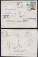 Brazil Brasil 1990 Cover VARGINHA To CACHOEIRA DOURADA Returned To Sender - Briefe U. Dokumente
