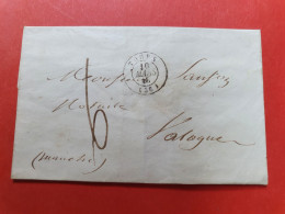 Cad De Tours Sur Lettre Sans Texte  Pour Valognes En 1848- Ref  2762 - 1801-1848: Précurseurs XIX