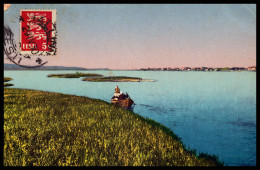 Estland 1930: Ansichtskarte  | Boote, Fluss | Tallinn - Estonie