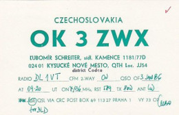 AK 183643 QSL - Czechoslovakia - Kysucké Nové Mesto - Radio Amateur