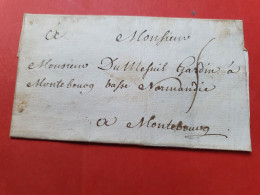 Lettre Cachetée Sans Texte Pour Montebourg - Ref  2772 - 1801-1848: Precursores XIX