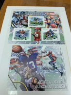 Togolese  Stamp Sports American Football MNH 2011 - Coupe D'Amérique Du Sud Des Nations