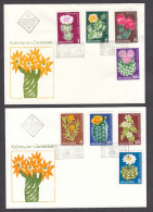 Bulgaria 1970 - Cactusses, Mi-Nr. 1991/98, 2 FDC - Cactusses