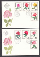 Bulgaria 1970 - Roses, Mi-Nr. 1999/2006, 2 FDC - FDC