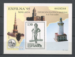 ESPAGNE 1995  Bloc N° 66 ** Neuf MNH Superbe C 3 € Exfilna Exposition Philatélique Malaga Le Porteur De Cabas - Blocs & Hojas