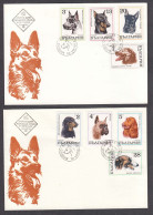 Bulgaria 1970 - Dogs, Mi-Nr. 2021/28, 2 FDC - FDC